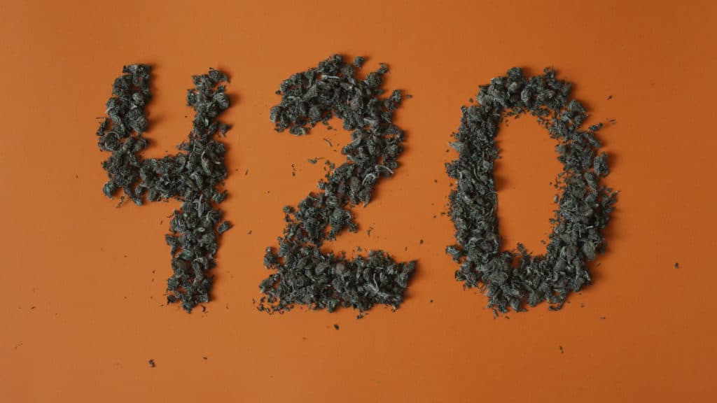 Marijuana spells out 420